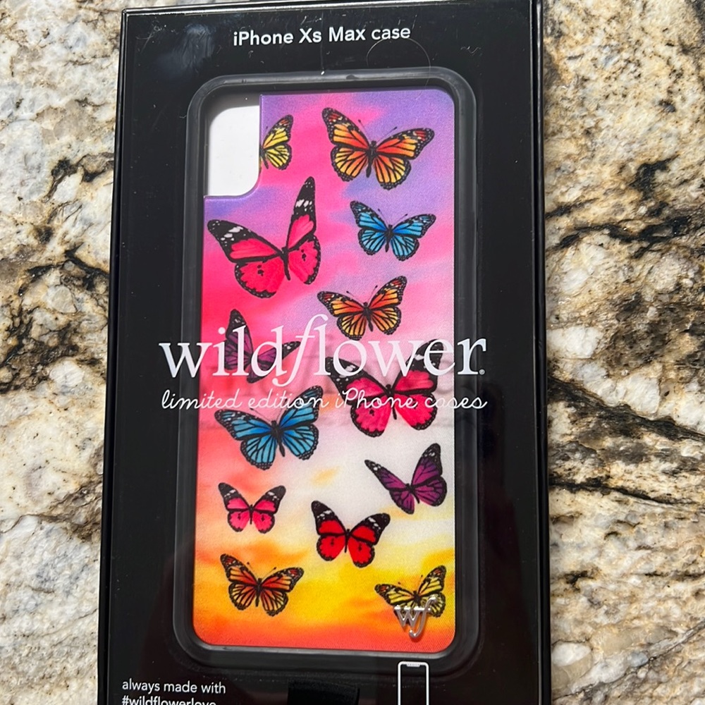 Wildflower butterfly iPhone XS Max Case
